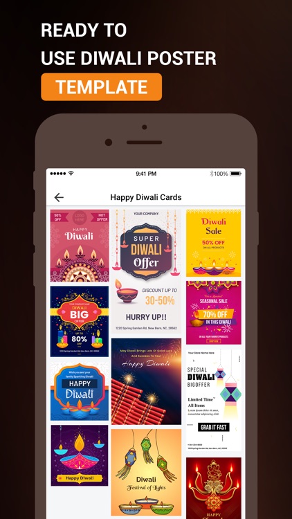 Diwali 2021 : Flyer Design App