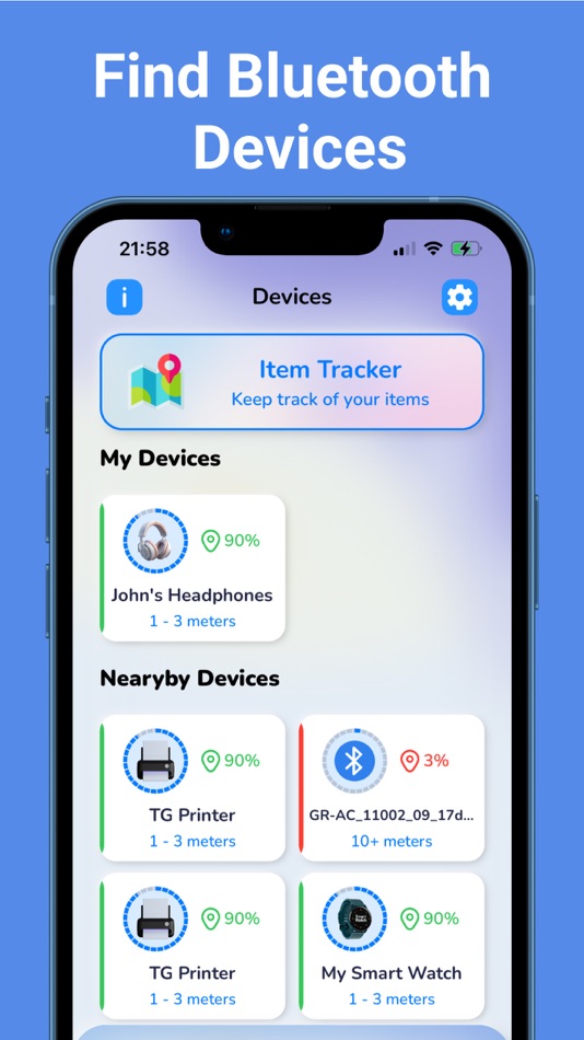 Item Tracker - Find my headset - 2.3 - (iOS)