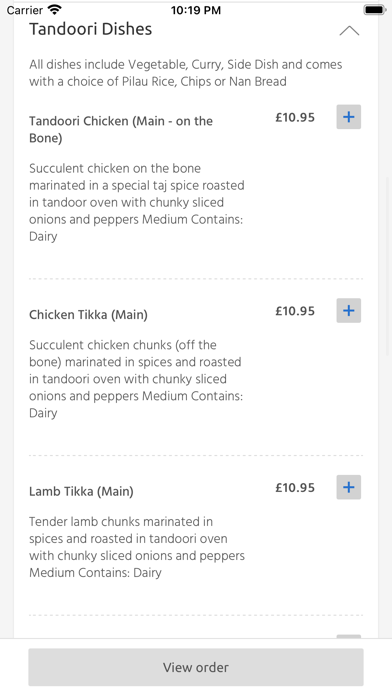 Taj spice, Belfast Screenshot