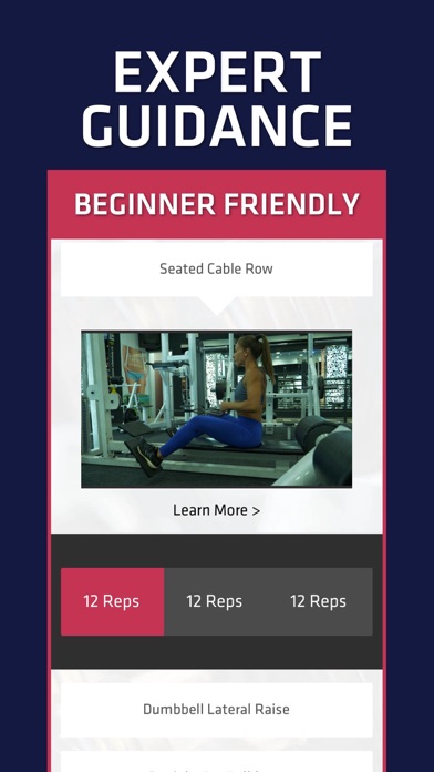 Gym Workout Planner For Women Screenshot