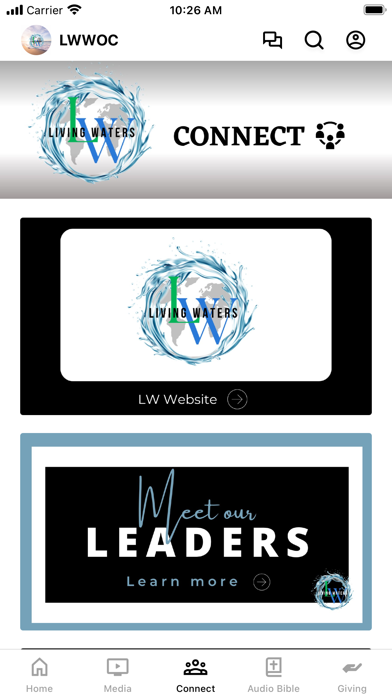 Living Waters World Outreach Screenshot