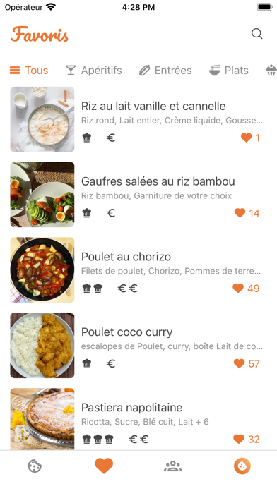 SwipEat: Recettes, Gastronomie Screenshot
