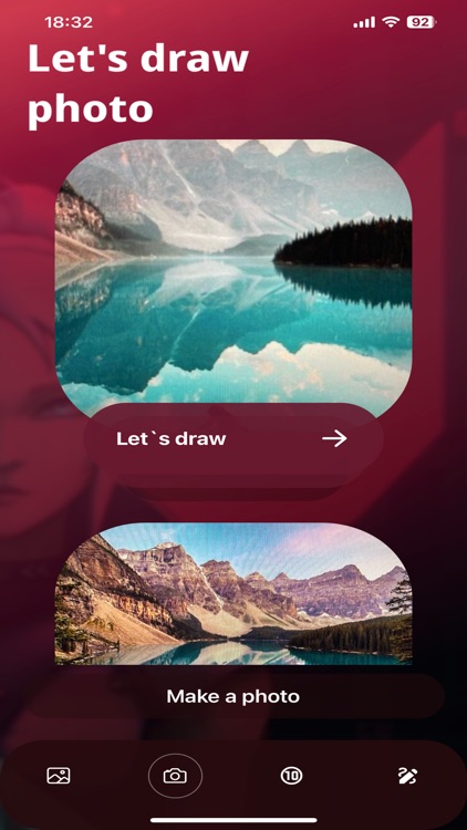 Color 32 Red & Black Drawing