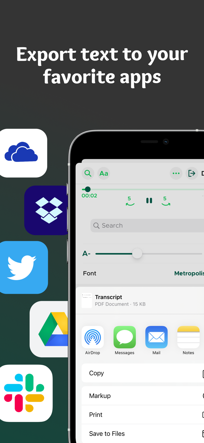 Transcribe Voice Notes to Text