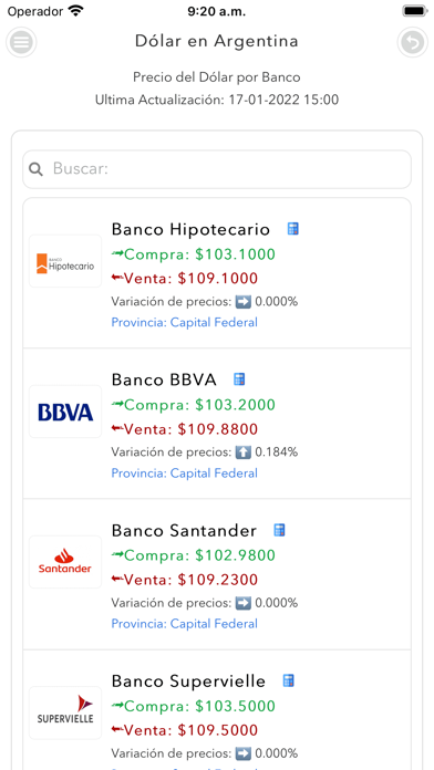 Dolar en Argentina Screenshot