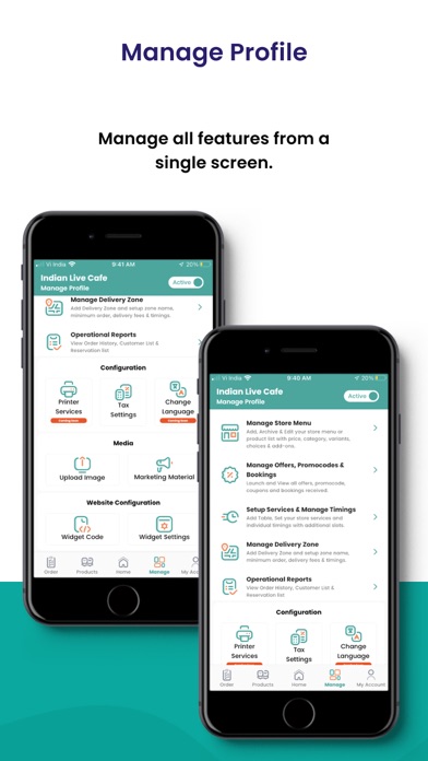 FoodChow Restaurant Management Screenshot