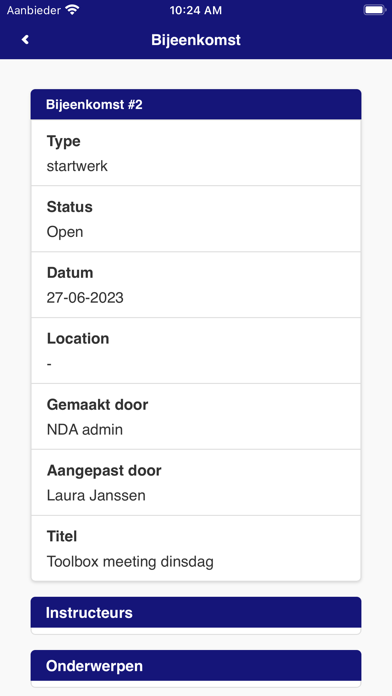 FOCUS op veilig werken Screenshot