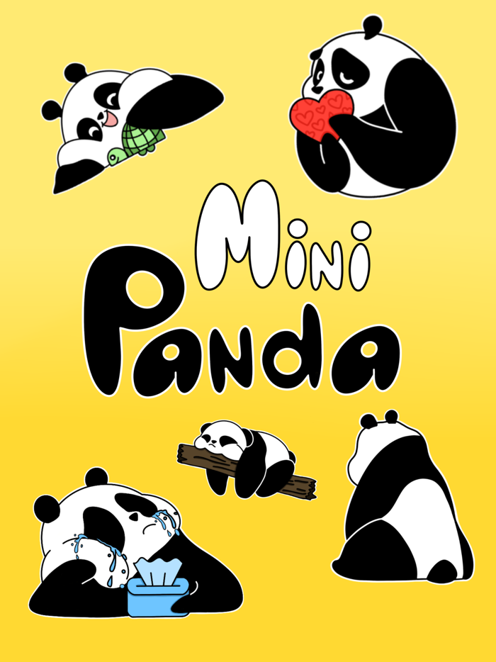 Mini Panda Stickers