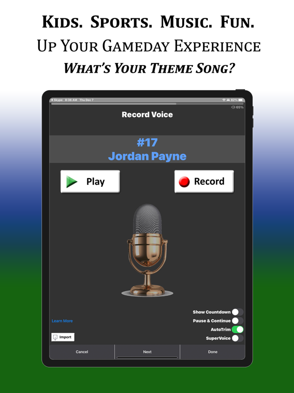BallparkDJ Walkout Intros iPad screenshot 7 - Sports app