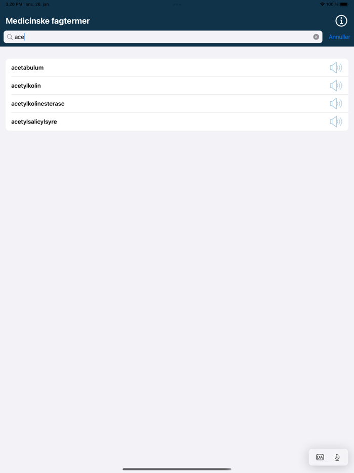 Medicinske fagtermer