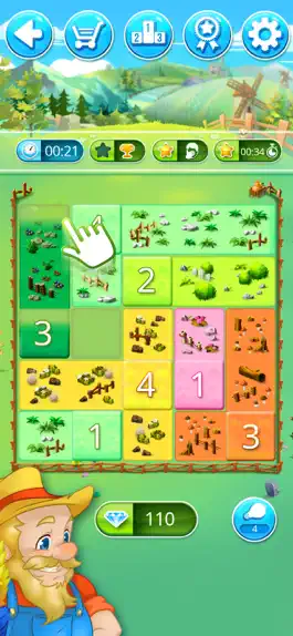 Game screenshot Happy Farm: fill in the fields mod apk