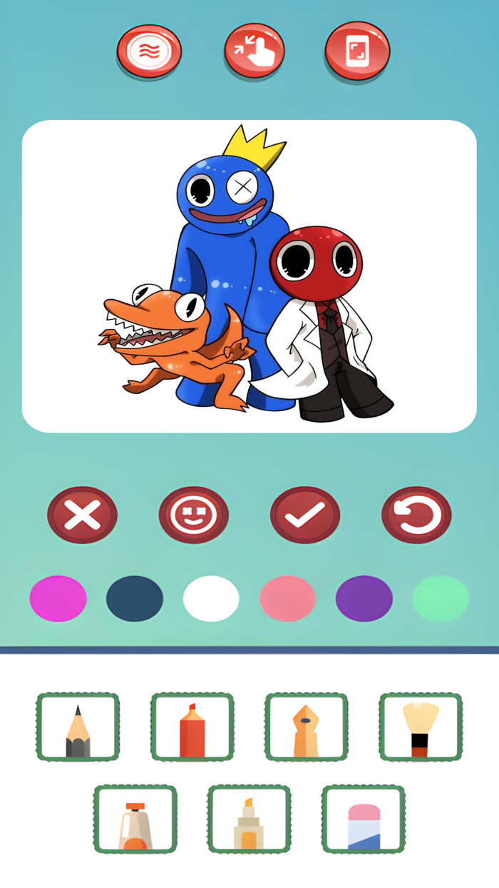 Magic Rainbow coloring House