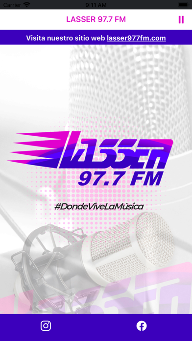LASSER 97.7 FM Screenshot