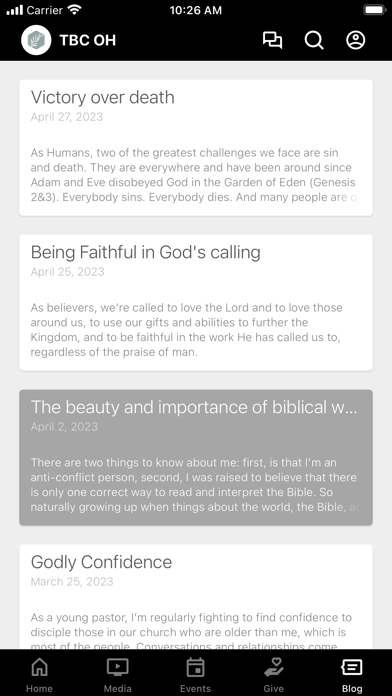 The Branch Church OH Screenshot