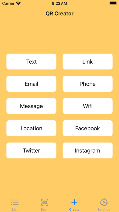 QR code - Scanner and Creator Screenshot