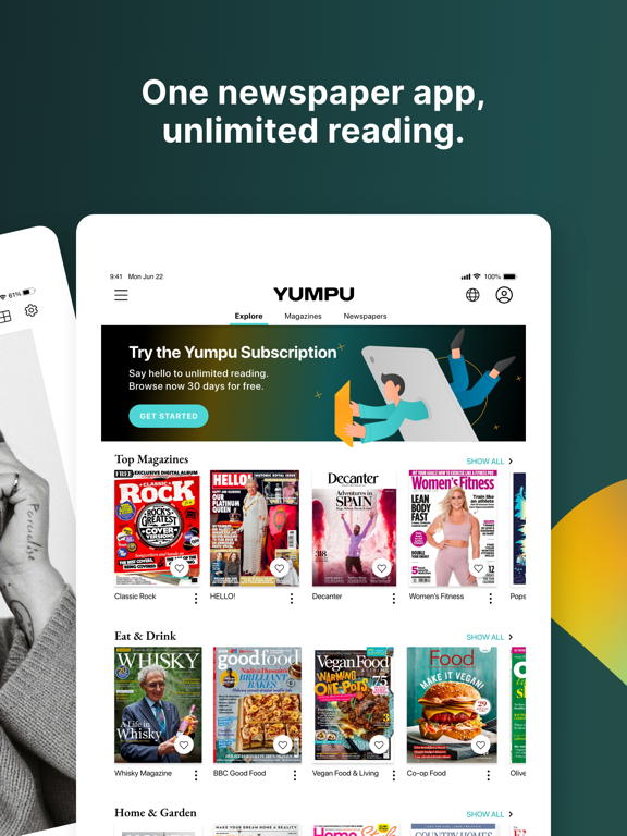 YUMPU Magazines and Newspapers screenshot 2