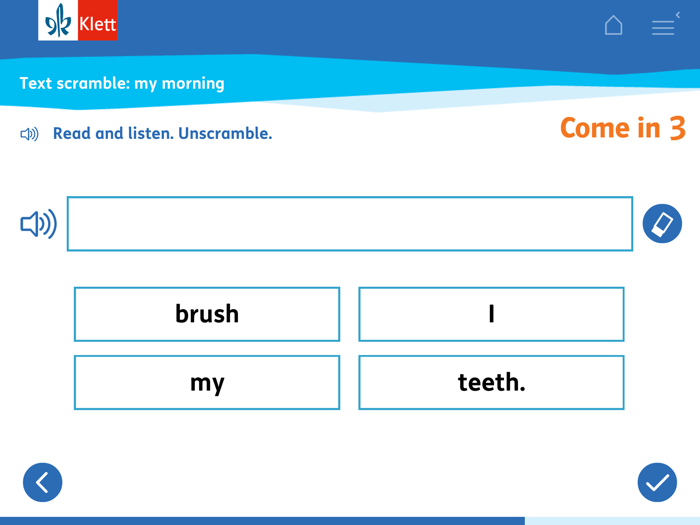 Come in - Wortschatz üben