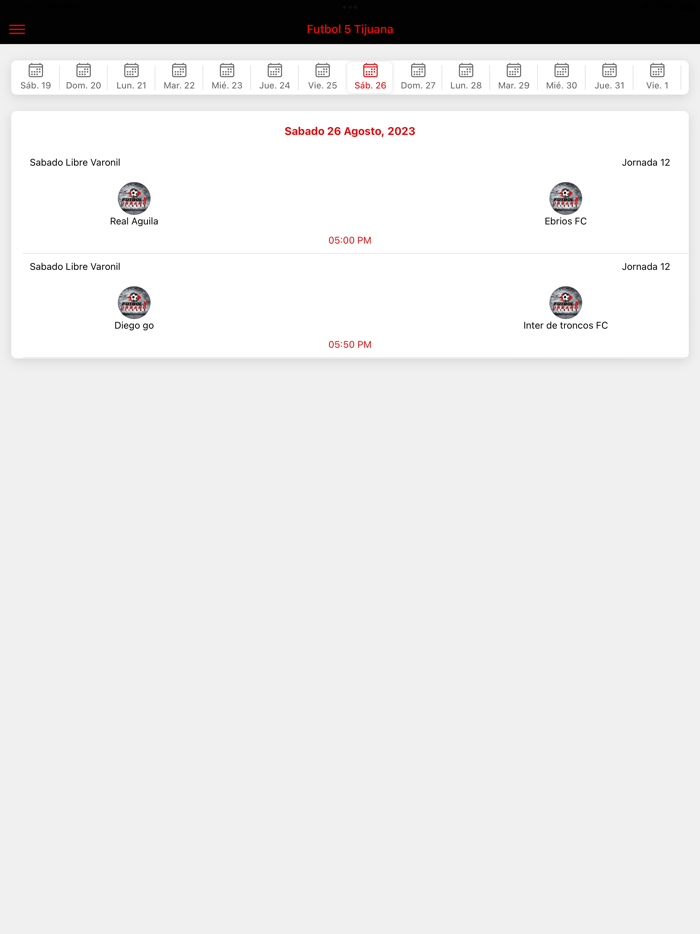 Futbol 5 Urbano Tijuana