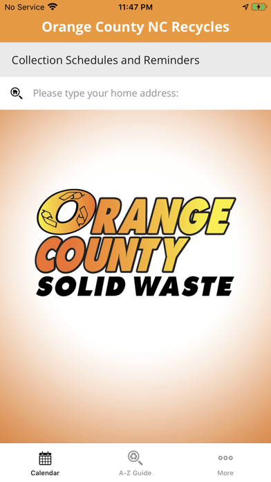 Orange County NC Recycles Screenshot