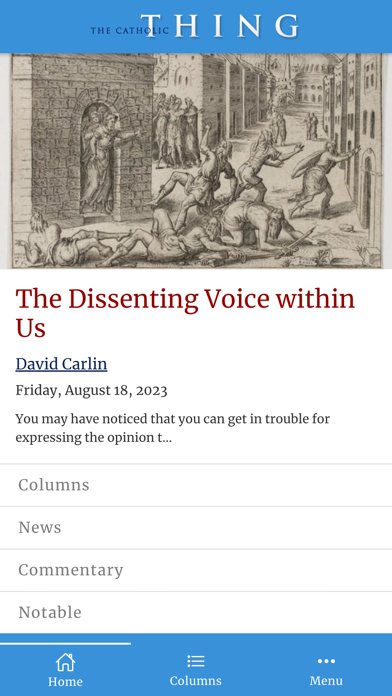 The Catholic Thing Screenshot