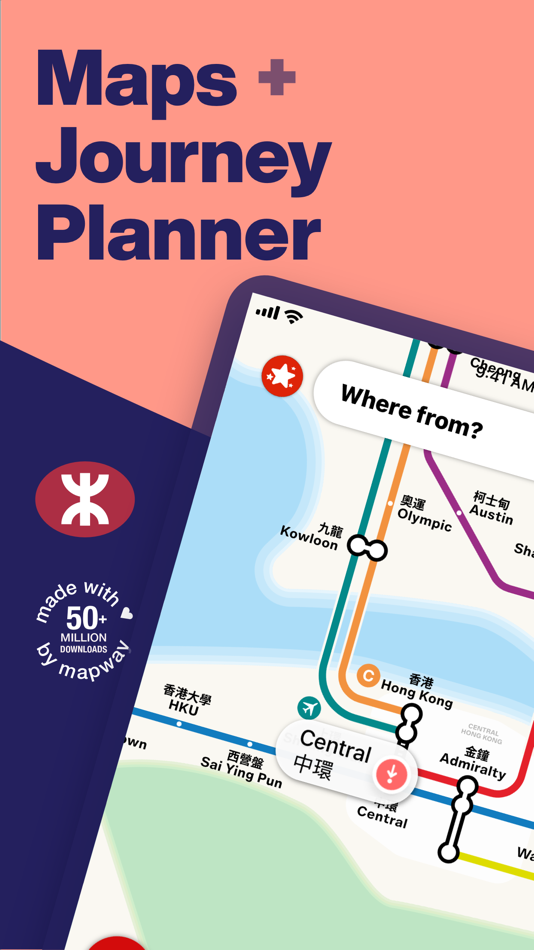 Hong Kong Metro Map & Routing - 4.0.1 - (iOS)