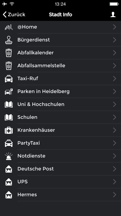 mein Heidelberg Stadt App Screenshot