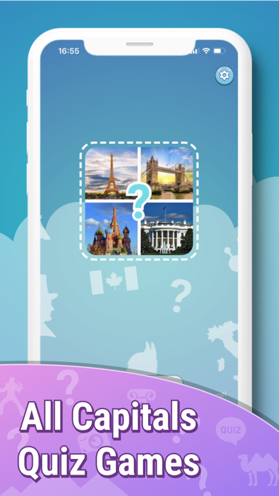 Quiz capitals all world cities Screenshot
