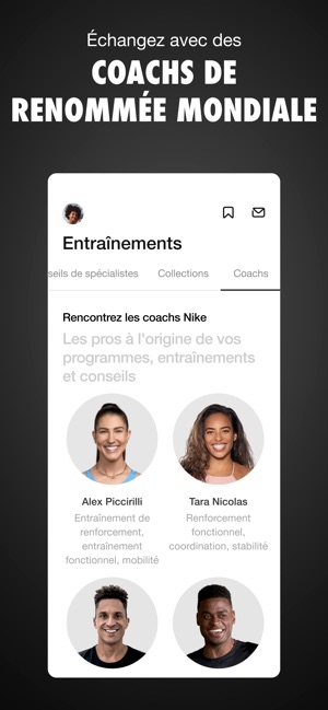 Nike Training Club : exercices dans l'App Store