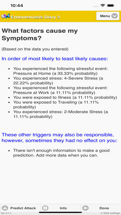 EndometriosisDiary3 Screenshot