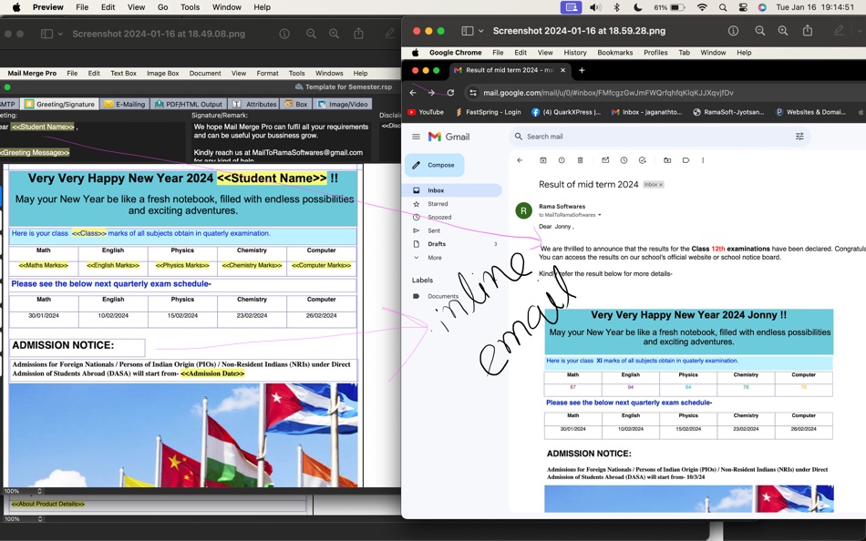 #3. Mail Merge Pro (macOS) Podle: Jyotsana Singh