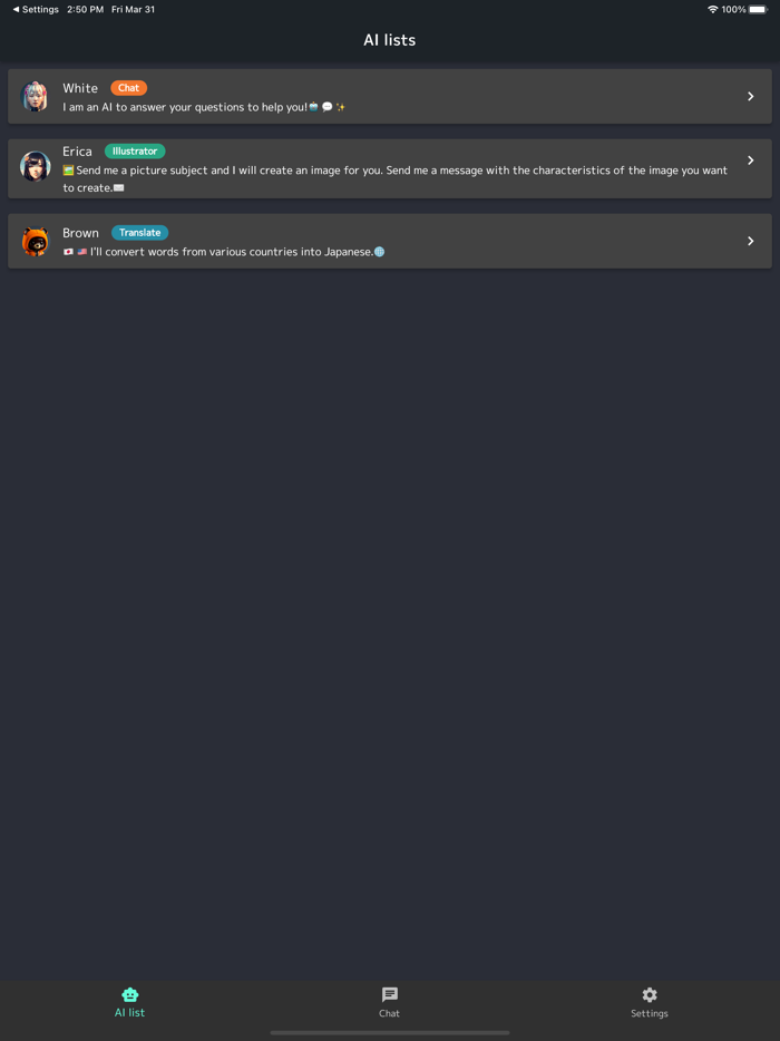 AI White  Chat Assistant
