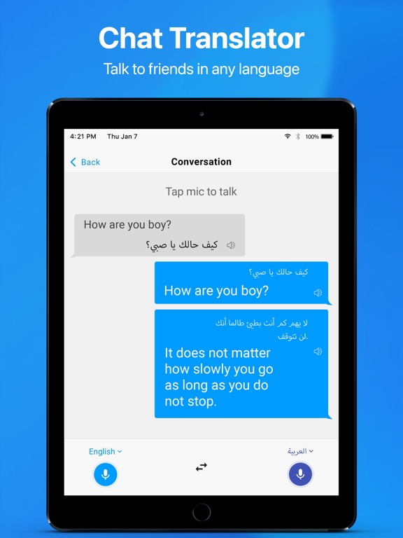 Translator: Language Translate iPad screenshot 5 - Productivity app