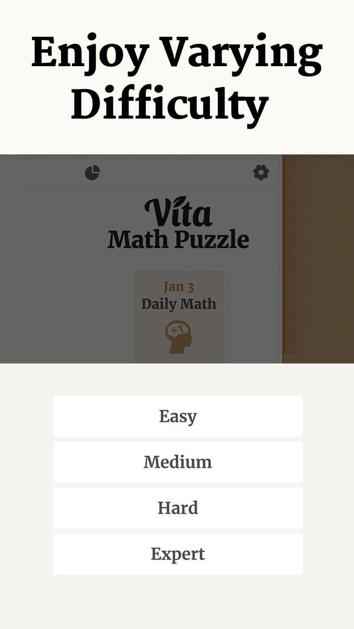 Vita Math Puzzle for Seniors