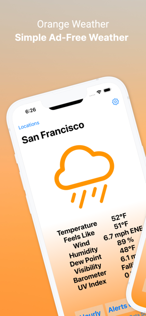 ‎Orange Weather Screenshot