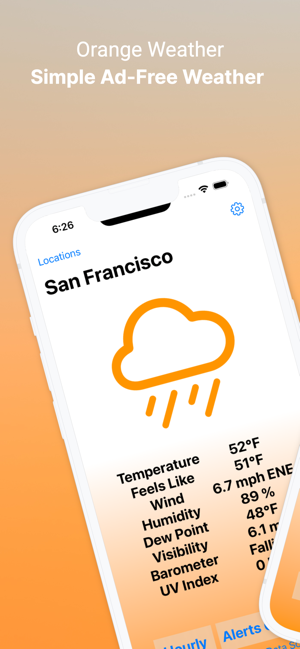 Orange Weather Screenshot