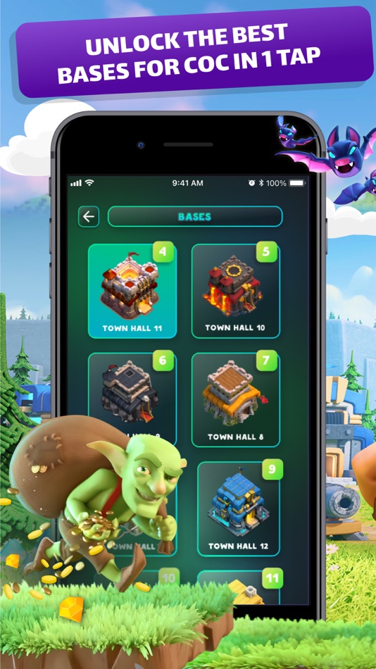 #1. Base Layouts Clash of Clans (iOS) By: Oksana Mozgova