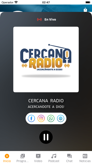 Cercana Radio Screenshot