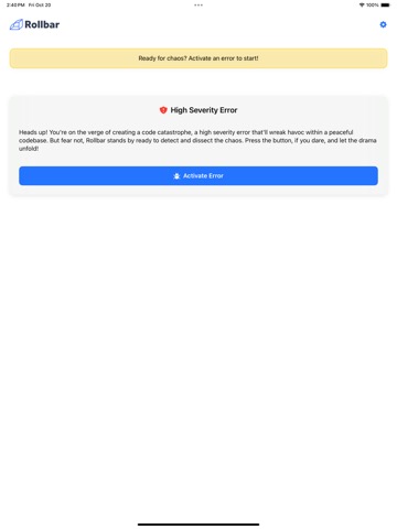 Rollbar Error Simulatorのおすすめ画像3