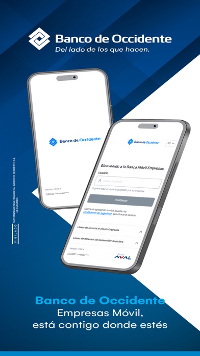 Banco de Occidente Empresas Screenshot