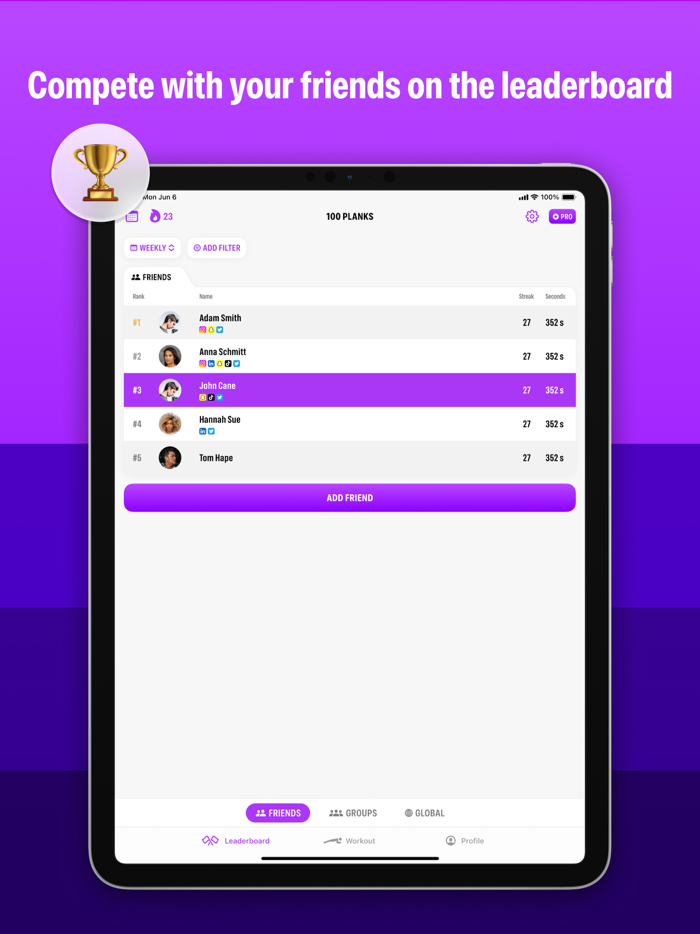 Plank Workout and Fitness App