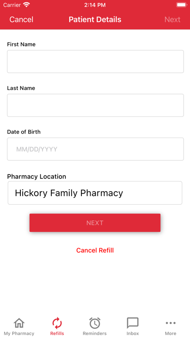 Hickory Family Pharmacy Screenshot