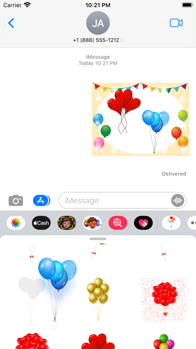 Cool Balloon stickers for text by FOMICHEV DENIS