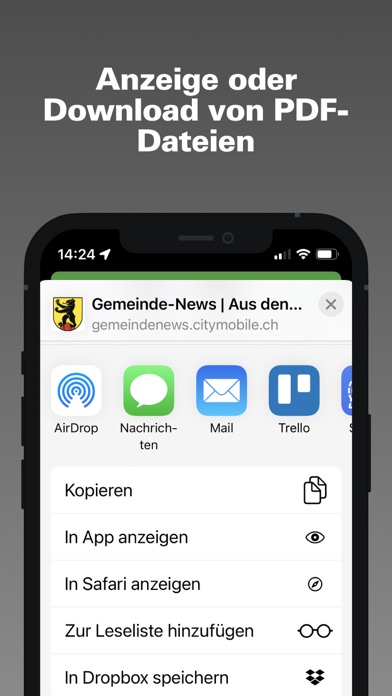 Gemeinde-News Screenshot