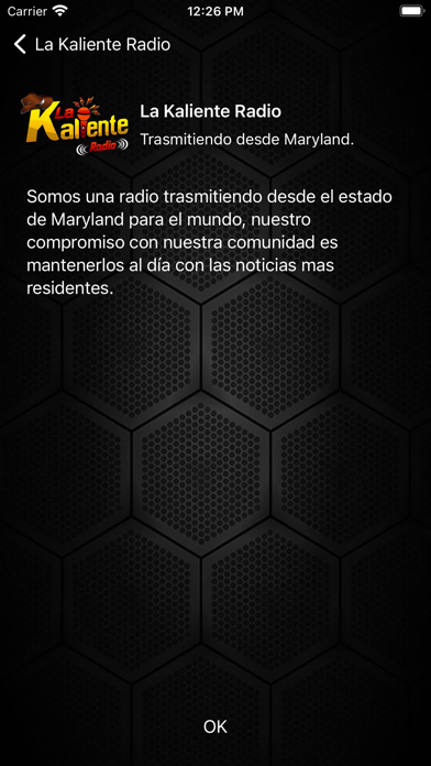La Kaliente Radio Screenshot