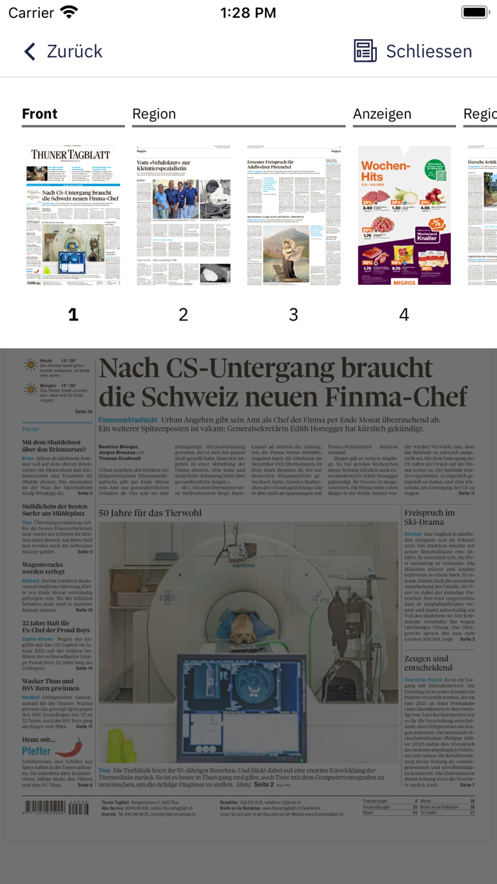 BZ Thuner Tagblatt E-Paper
