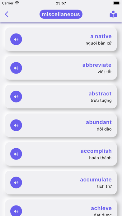 just vocabs Screenshot