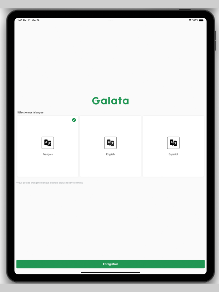 Galata - Application vendeurs