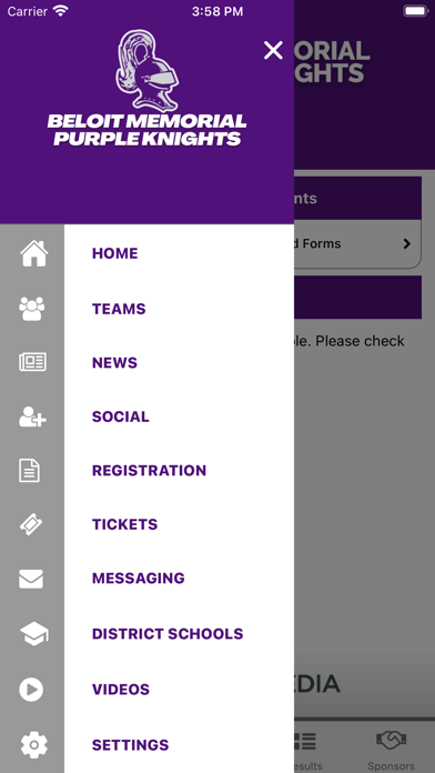 Beloit Athletics Screenshot
