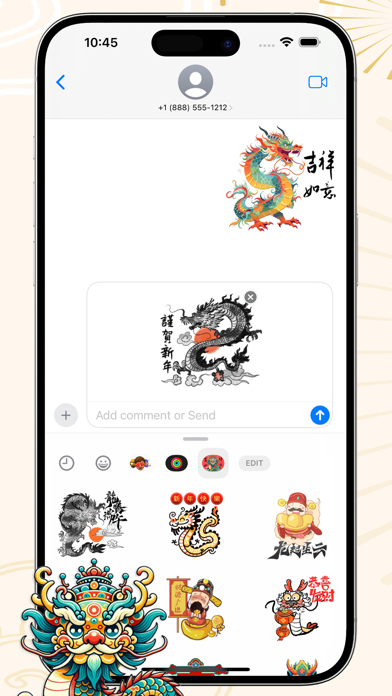 Screenshot #3 pour Chinese New Year 2024 龍年新年貼圖