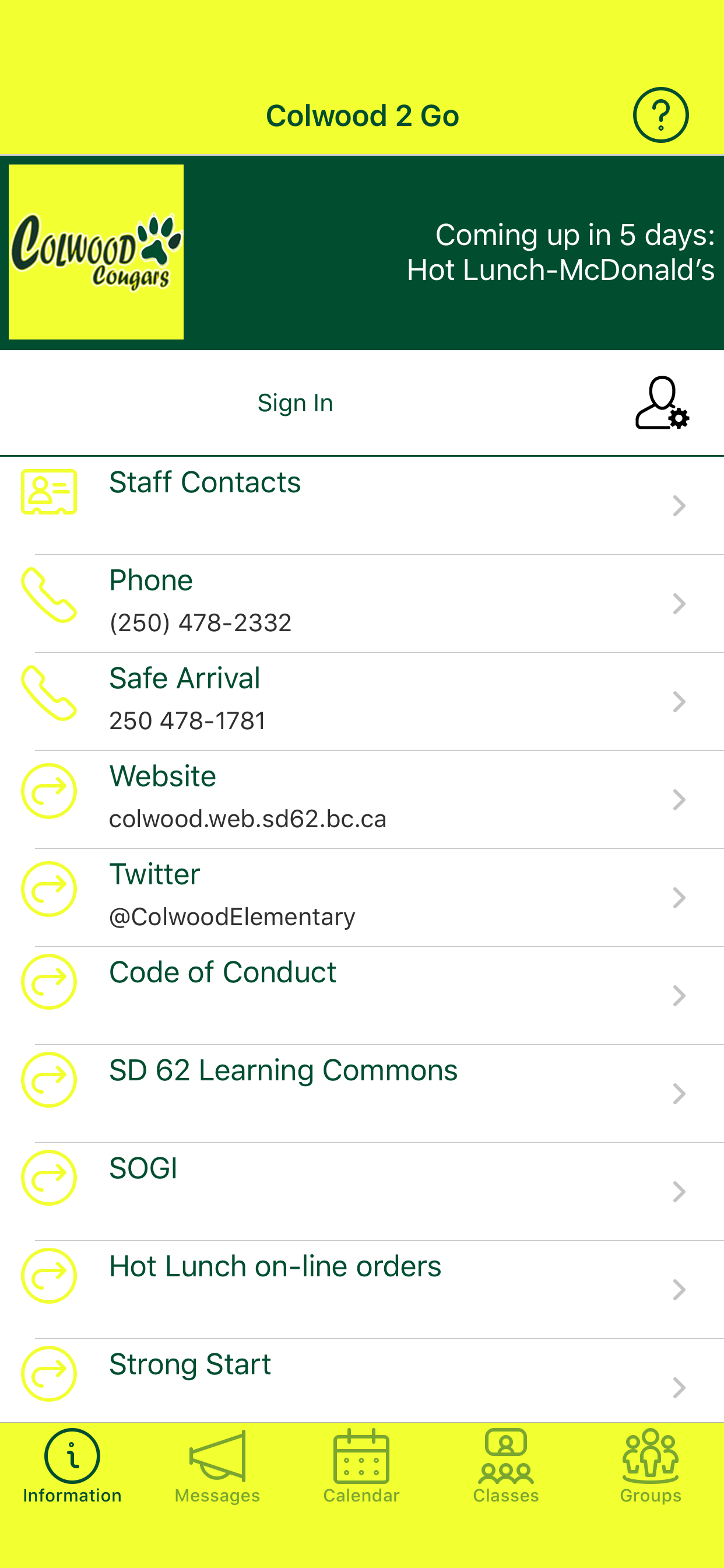 Colwood 2 Go screenshot 1